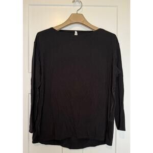 Lululemon Long Sleeve Shirt Womens Size 10 Black Stretch‎ Perf Comfort Tech